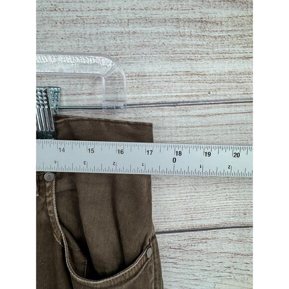 Loro Piana Linen Cotton Blend Straight Leg Jeans Mens 36 (33) Brown Made Italy - Picture 11 of 14